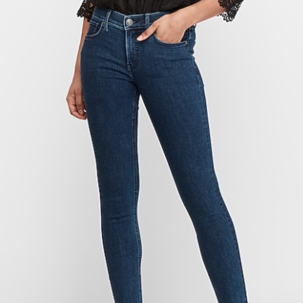 Express Mid Rise Jean Leggings